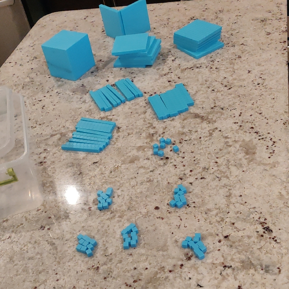 Educational Math Manipulatives Visuals Blocks Place Value Classroom Accessories
